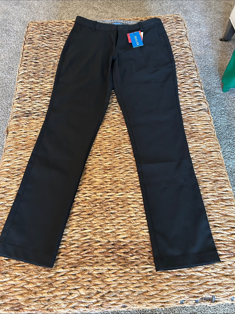 Puma Men's Black Golf Pants - Straight Leg